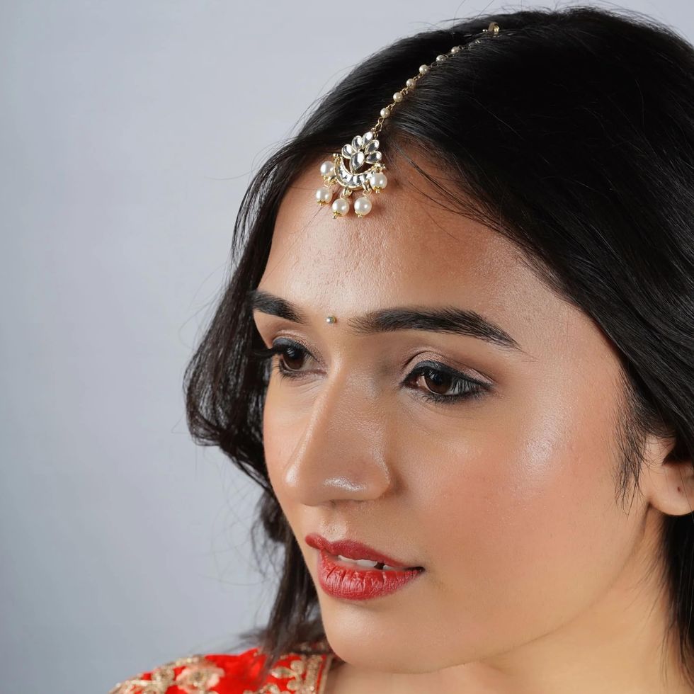 Chand Tikka Jewelry with Gold Plating