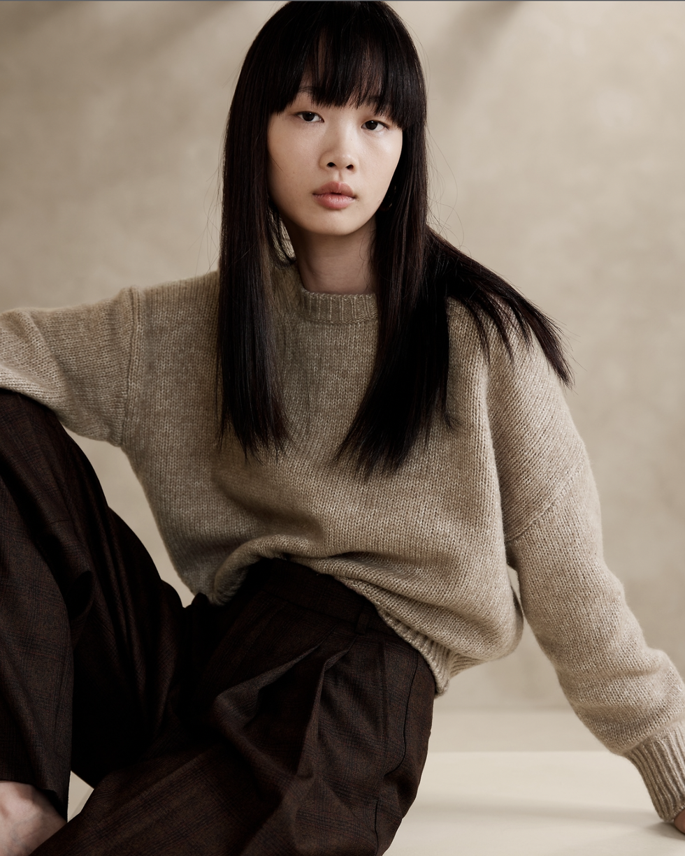 Mona Wool-Cotton Cropped Sweater