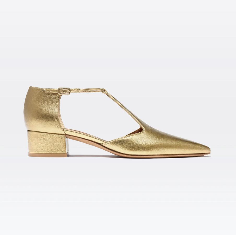 Chelsea in Washed Gold Nappa