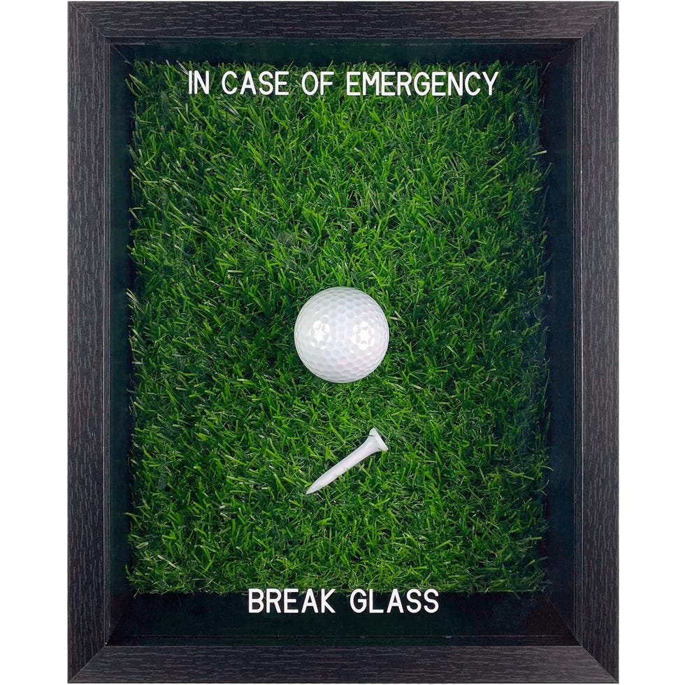 Funny in Case of Emergency Golf Gift Wall Art