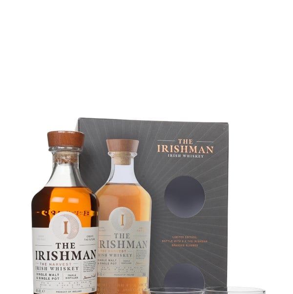 The Irishman The Harvest Gift Set with Whiskey Glasses