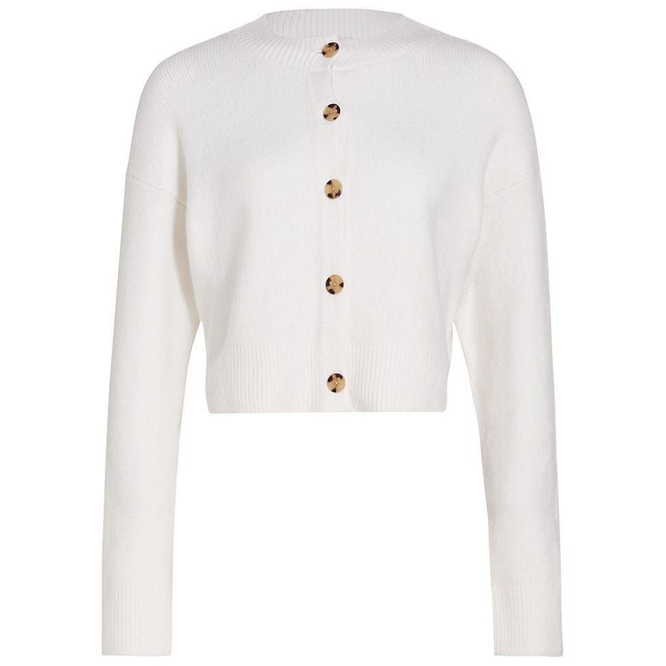 Wool-Blend Cropped Cardigan Wool-Blend Cropped Cardigan
