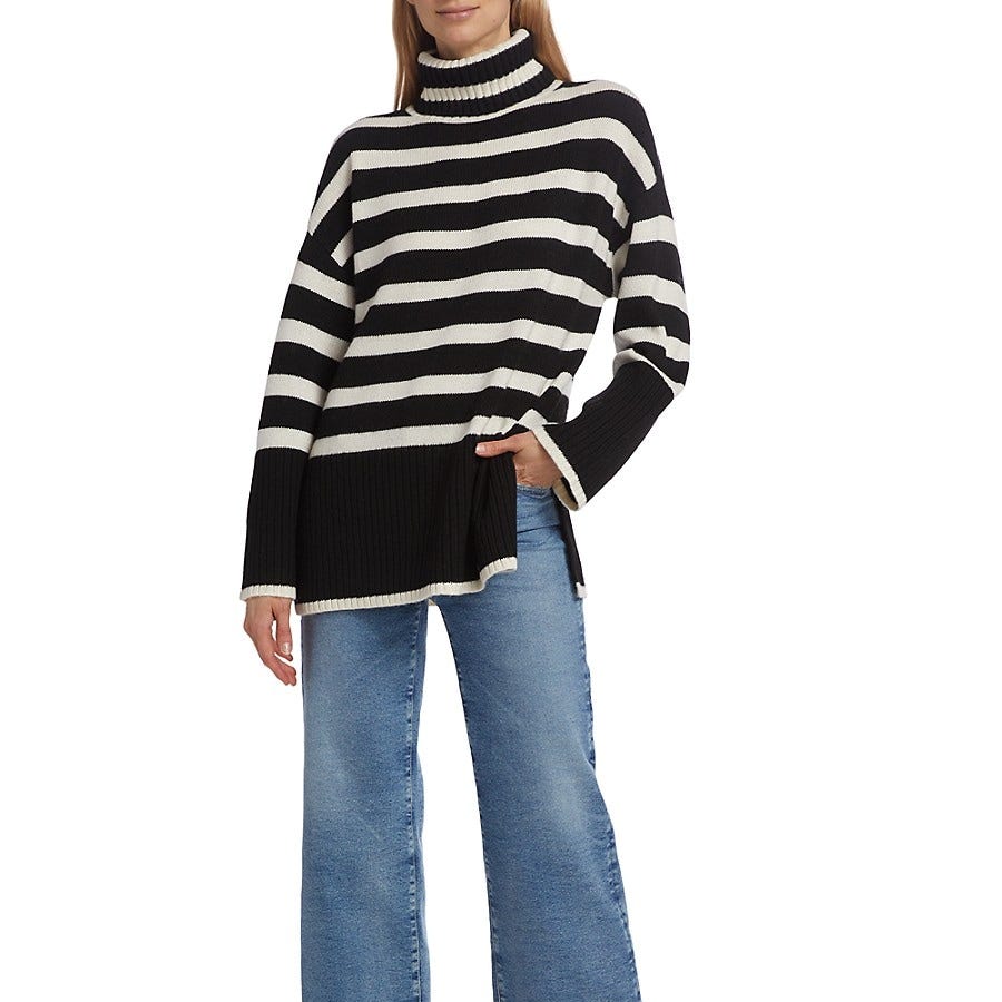 Striped Turtleneck Sweater Striped Turtleneck Sweater