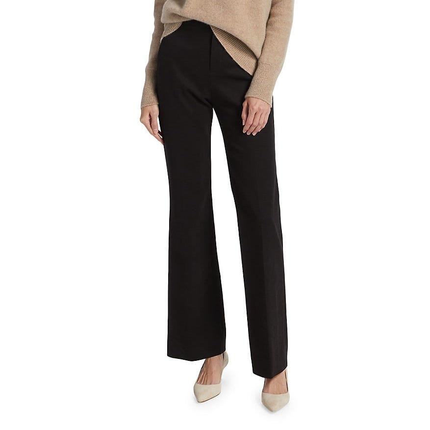 Boot-Cut Cotton-Blend Trousers Boot-Cut Cotton-Blend Trousers