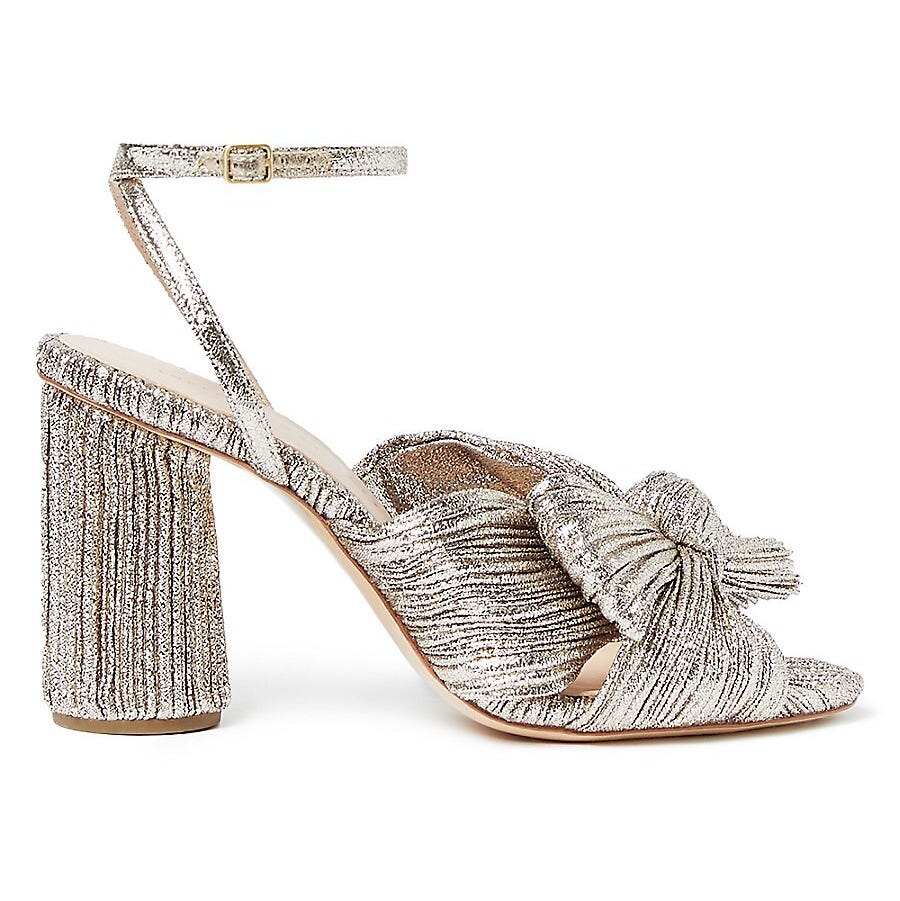 Camellia Knotted Metallic Sandals Camellia Knotted Metallic Sandals