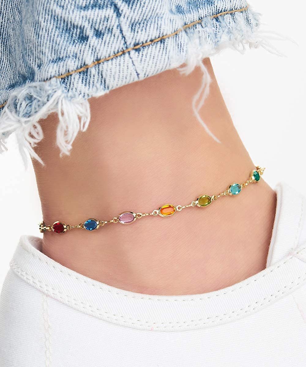 Silver Colorful Gemstone Bracelet, good Sterling Silver Bracelet, gifts for her,Valentine's day gift, Best Gift Ideas, Colorful Gemstone Bracelet