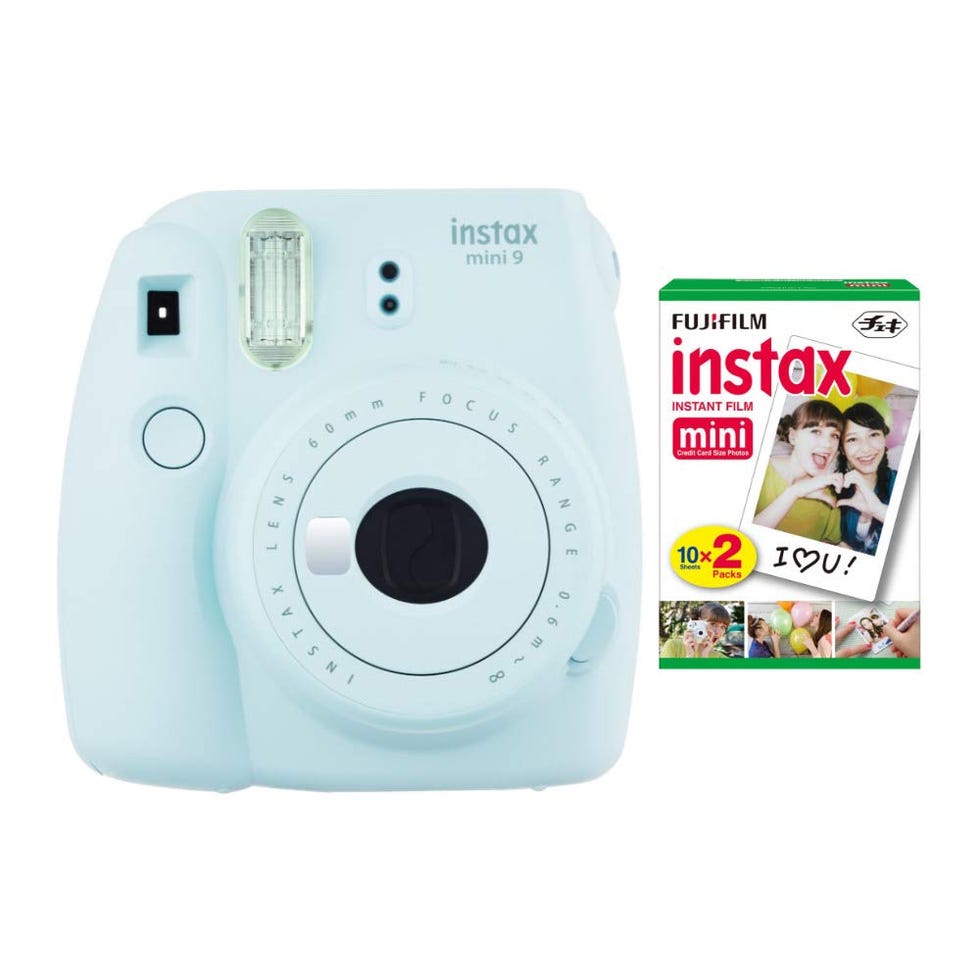 instax Mini 9 Instant Camera (Ice Blue) with Film