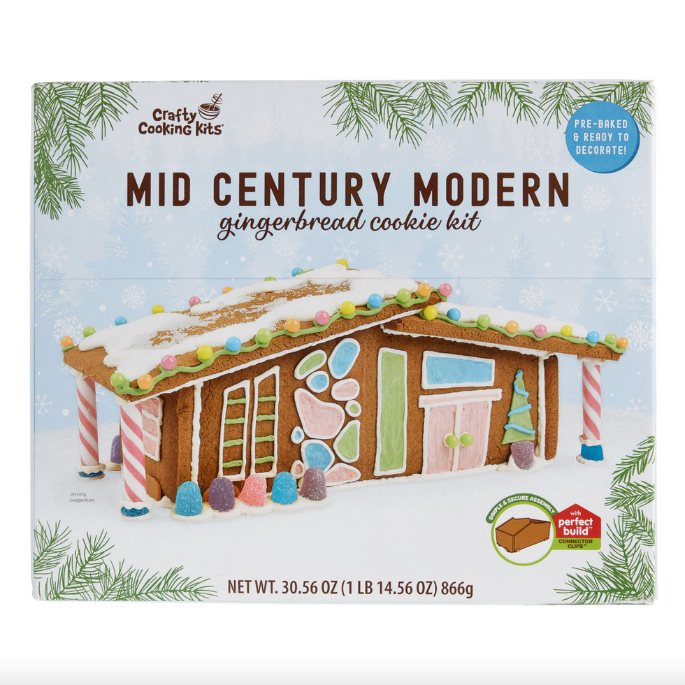Woodland Mid Century Modern Gingerbread House Kit