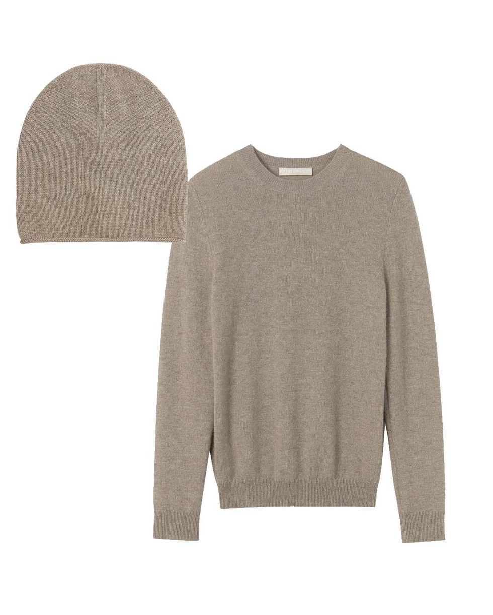 Cashmere Hat & Sweater Set