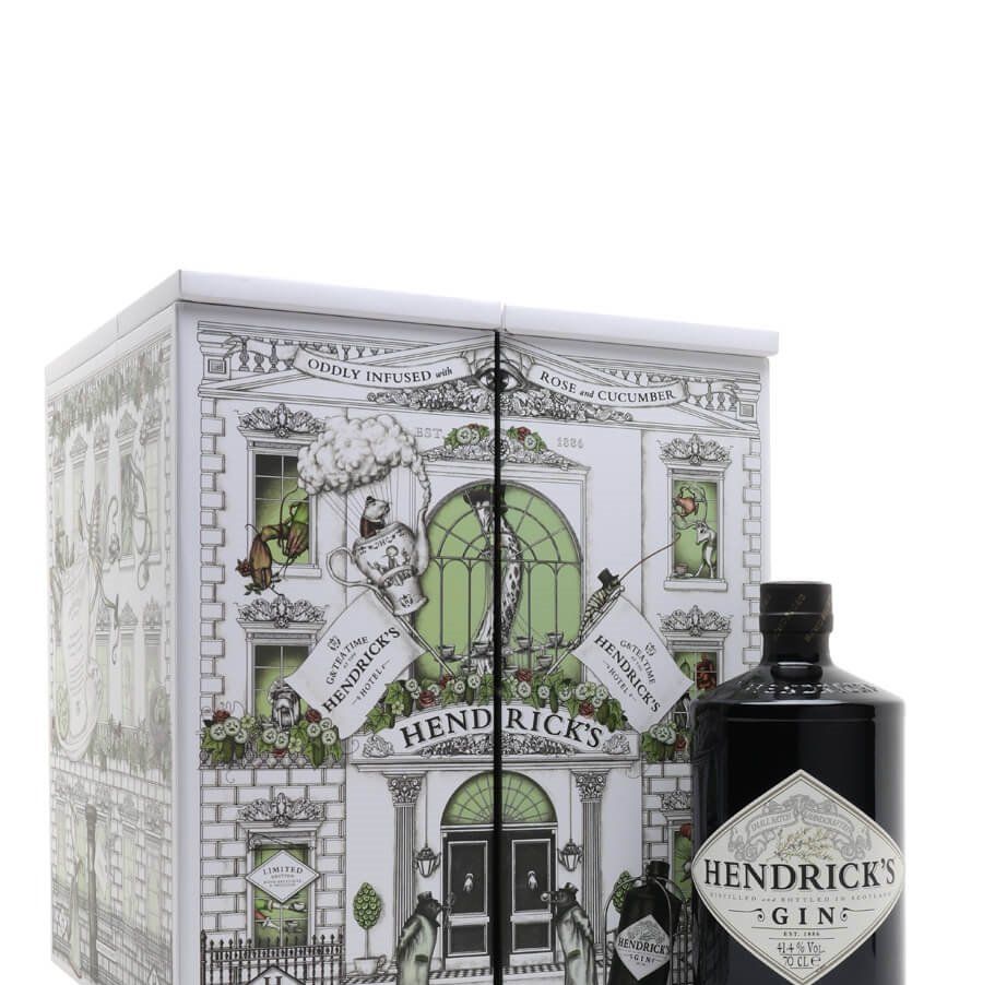 Hendrick's Hotel Gin & Tea Set Gift 