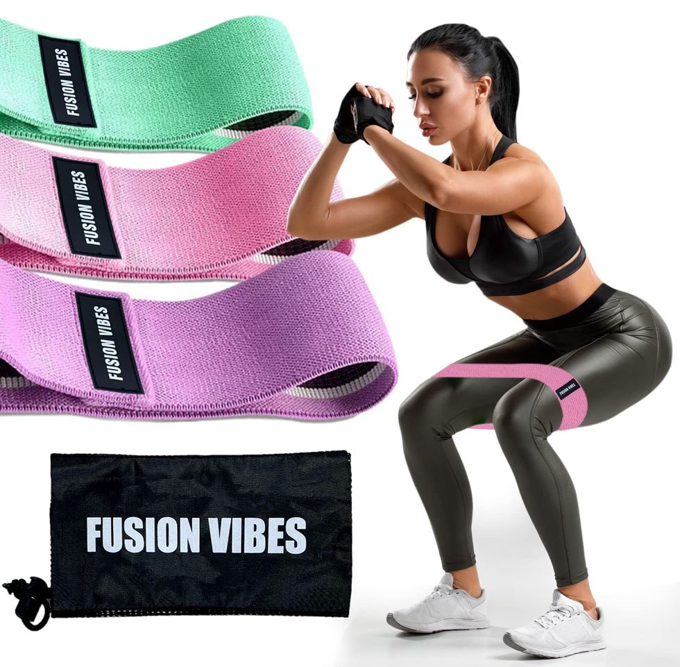 Premium Resistance Bands, Legs and Butt, Non-Slip Booty Bands, Glute Bands, Fabric Resistance Bands, Workout Fitness Bands for Hips & Women/Men/Beginners/Yoga, Athletes Strength Training, Fitness