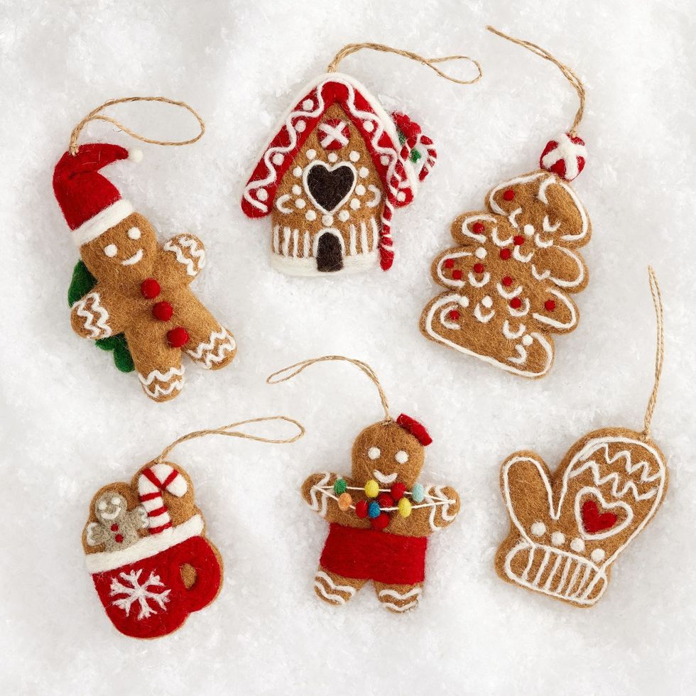 Gingerbread Felt Ornaments
