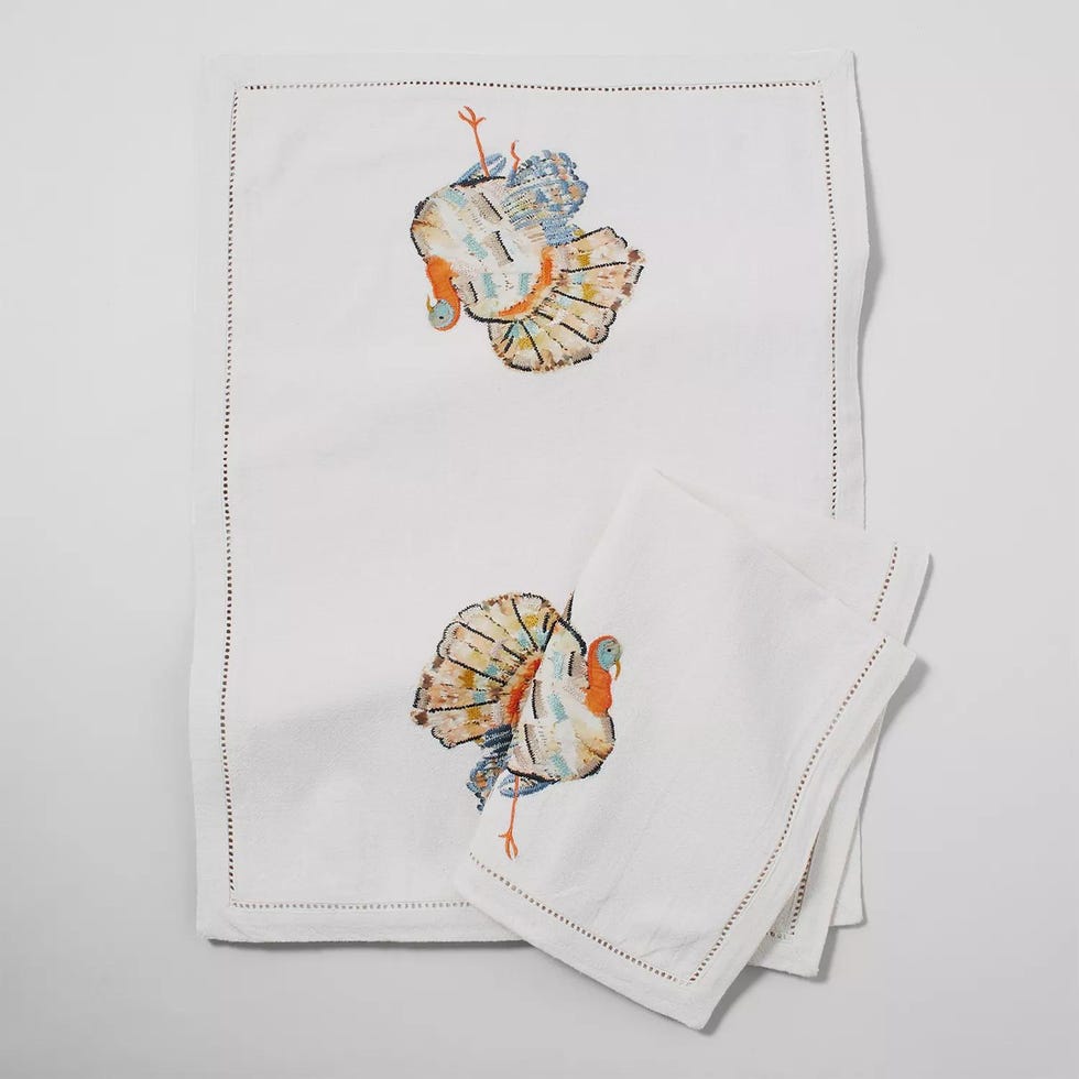 Thanksgiving Embroidered Turkey Towels