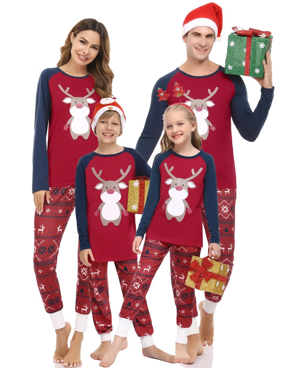 12 pijamas navideños para la familia originales y divertidos