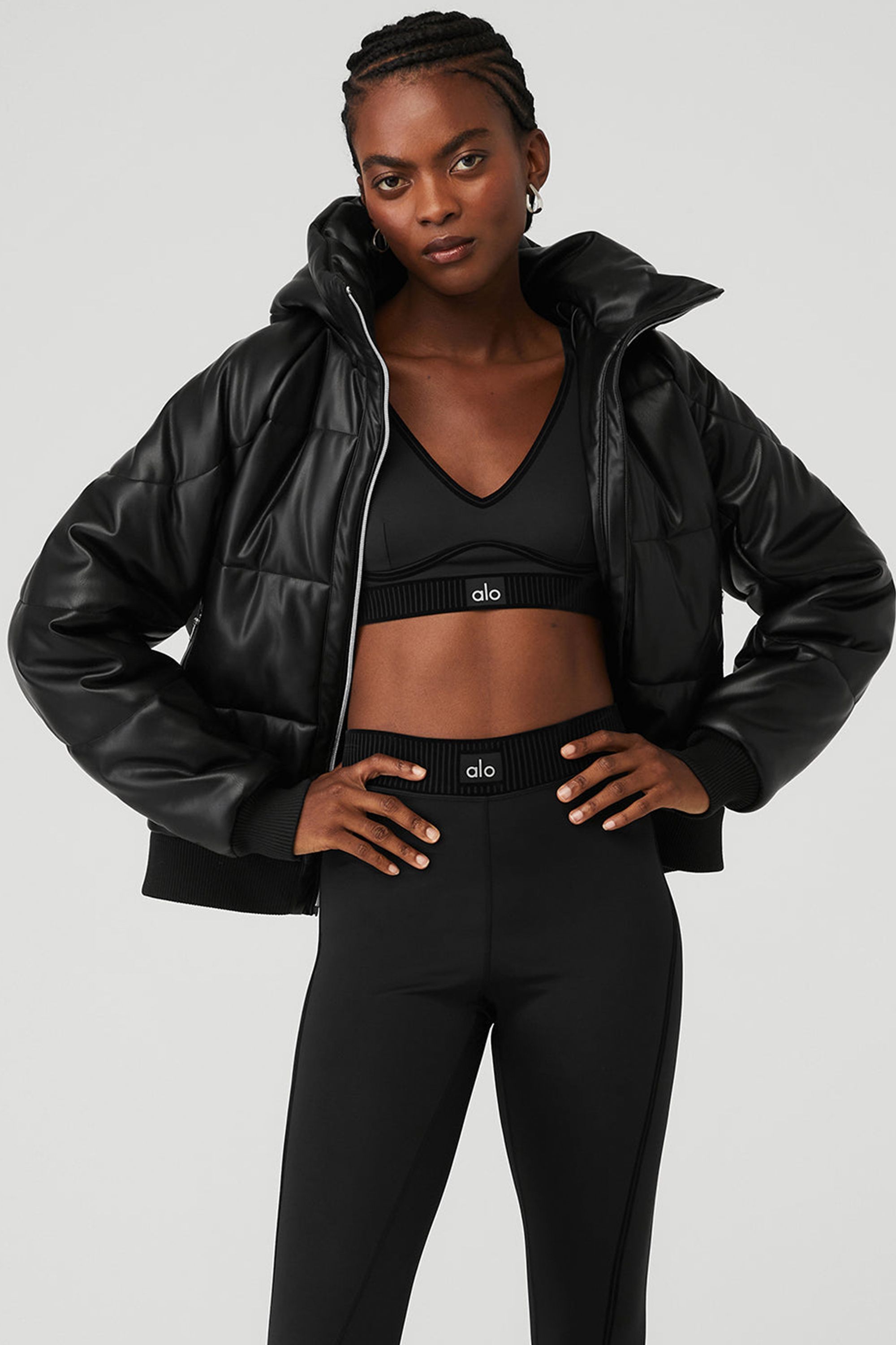 Faux leather cheap jacket with hood