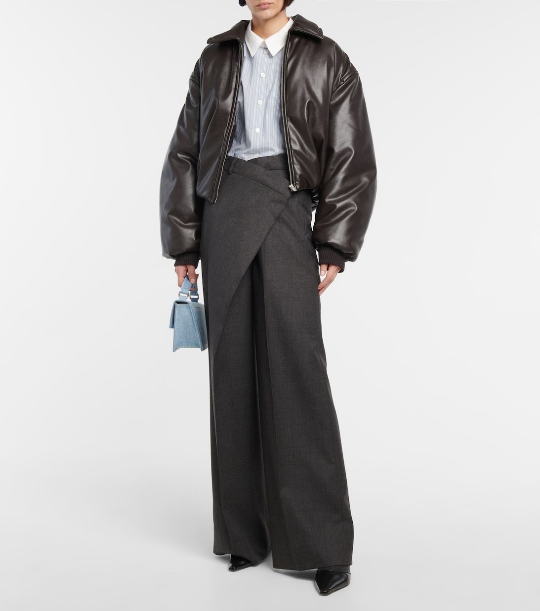 Iris Leather Puffer Jacket | Wear Willa