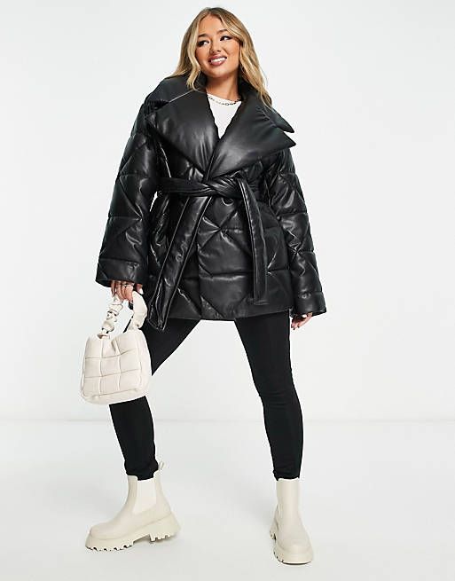 Vixen Faux Leather Puffer Jacket - Brown | Fashion Nova, Jackets & Coats |  Fashion Nova