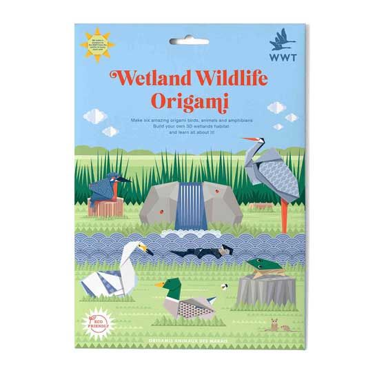 Wetland wildlife origami set