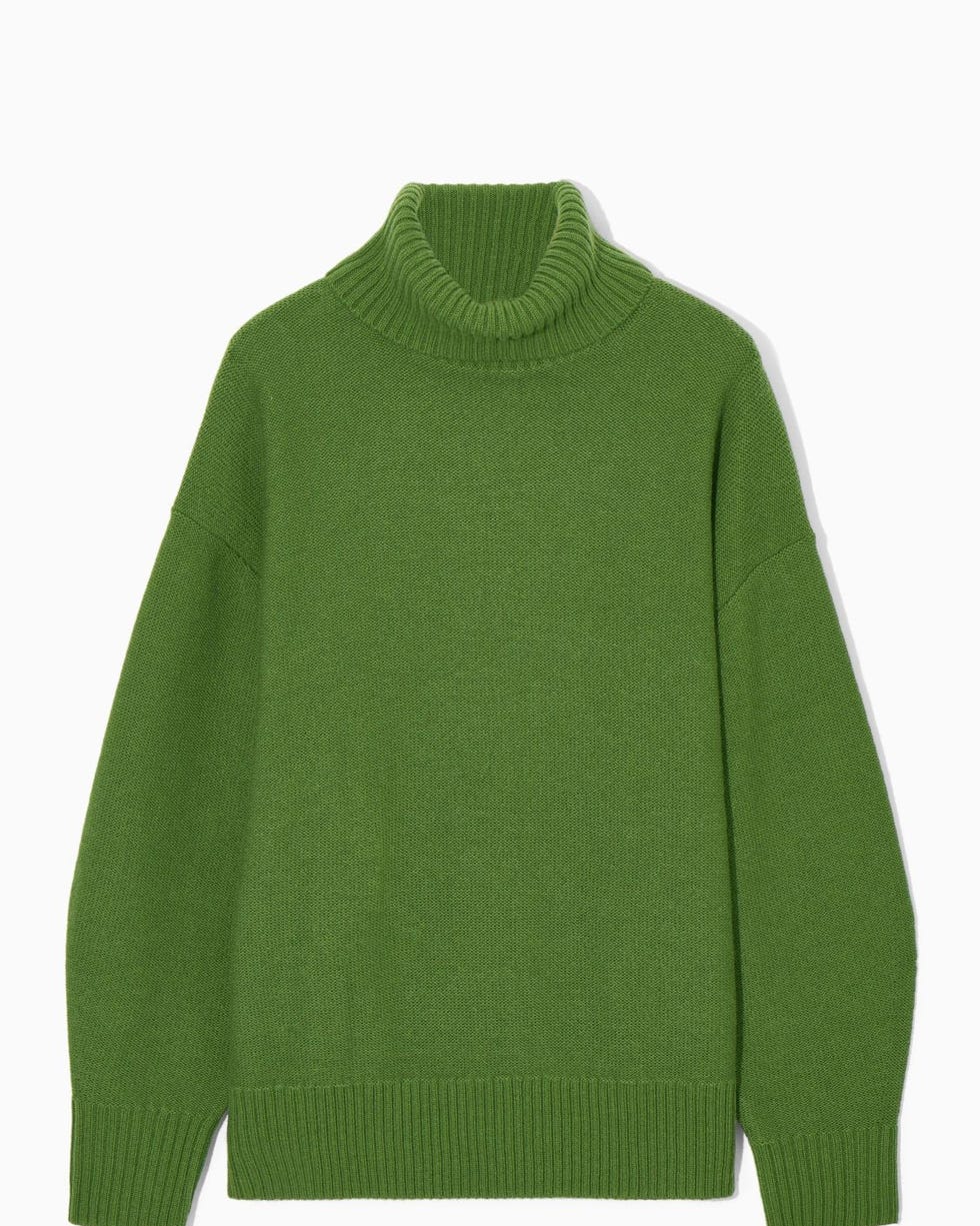 Oversized Wool Roll-Neck Jumper