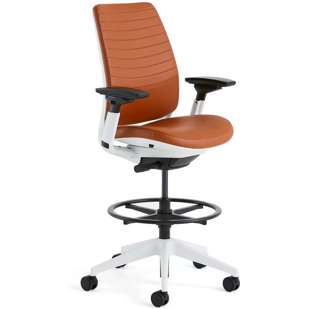 Upright desk online chair