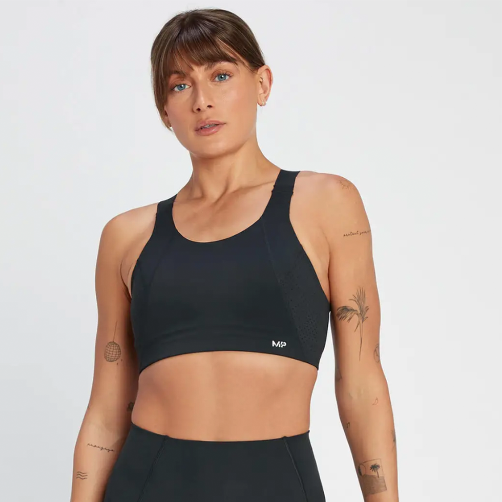 adidas Tailored Impact Luxe Training High-Support Bra (Plus Size) - Black