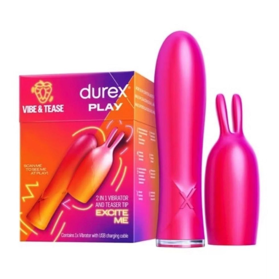 Vibe & Tease 2-in-1 Vibrator and Teaser Tip
