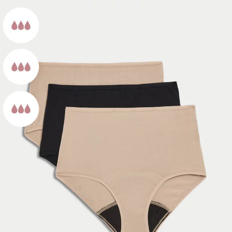 Womens Menstrual Period Panties Postpartum Protective Cotton Underwear 8  Pack