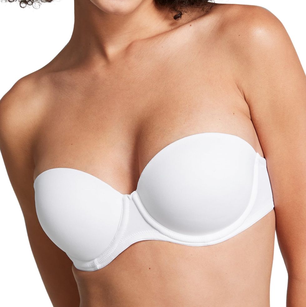Wirefree Push Up Lightly Padded Support Strapless Bra