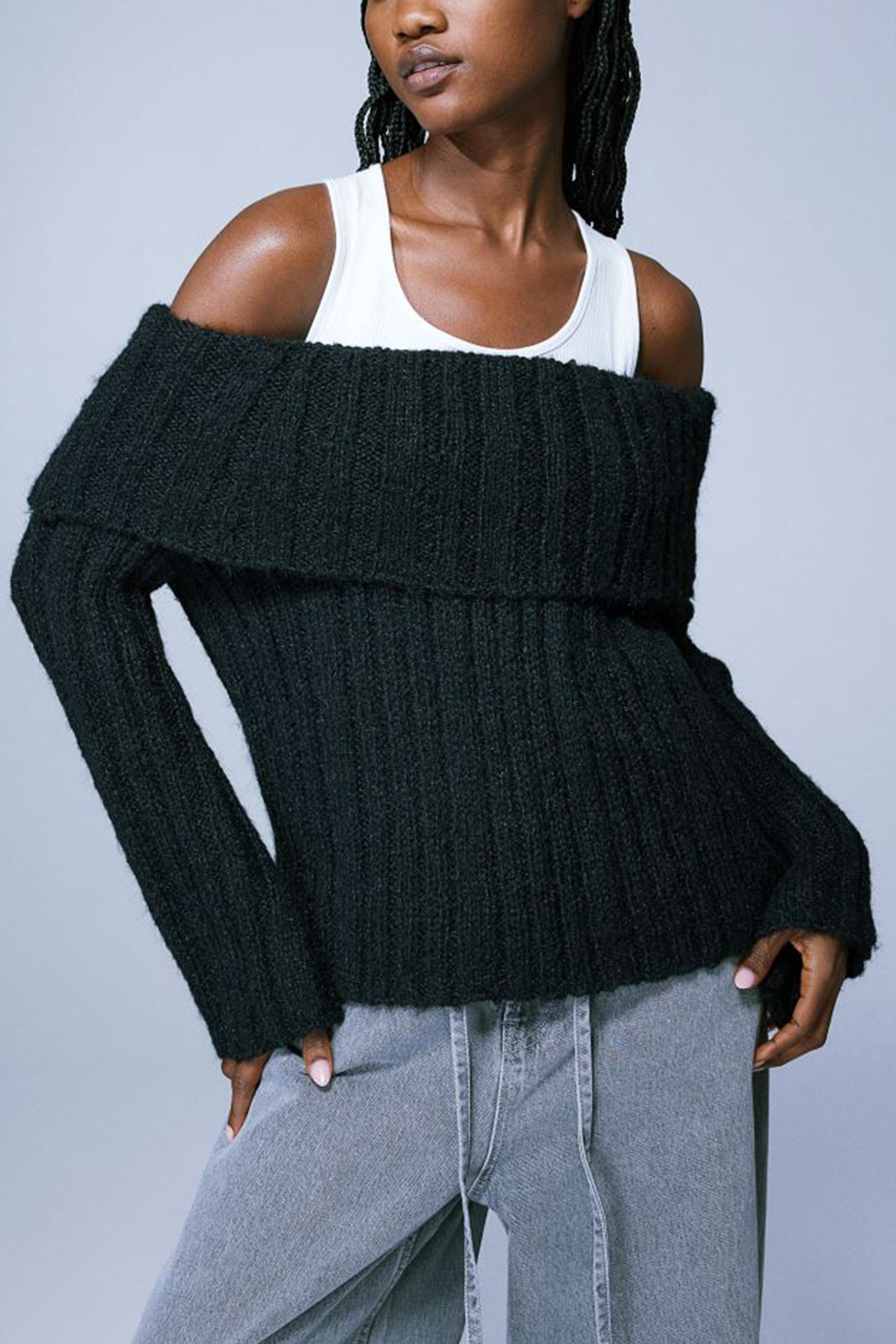 Sweater that discount only covers shoulders