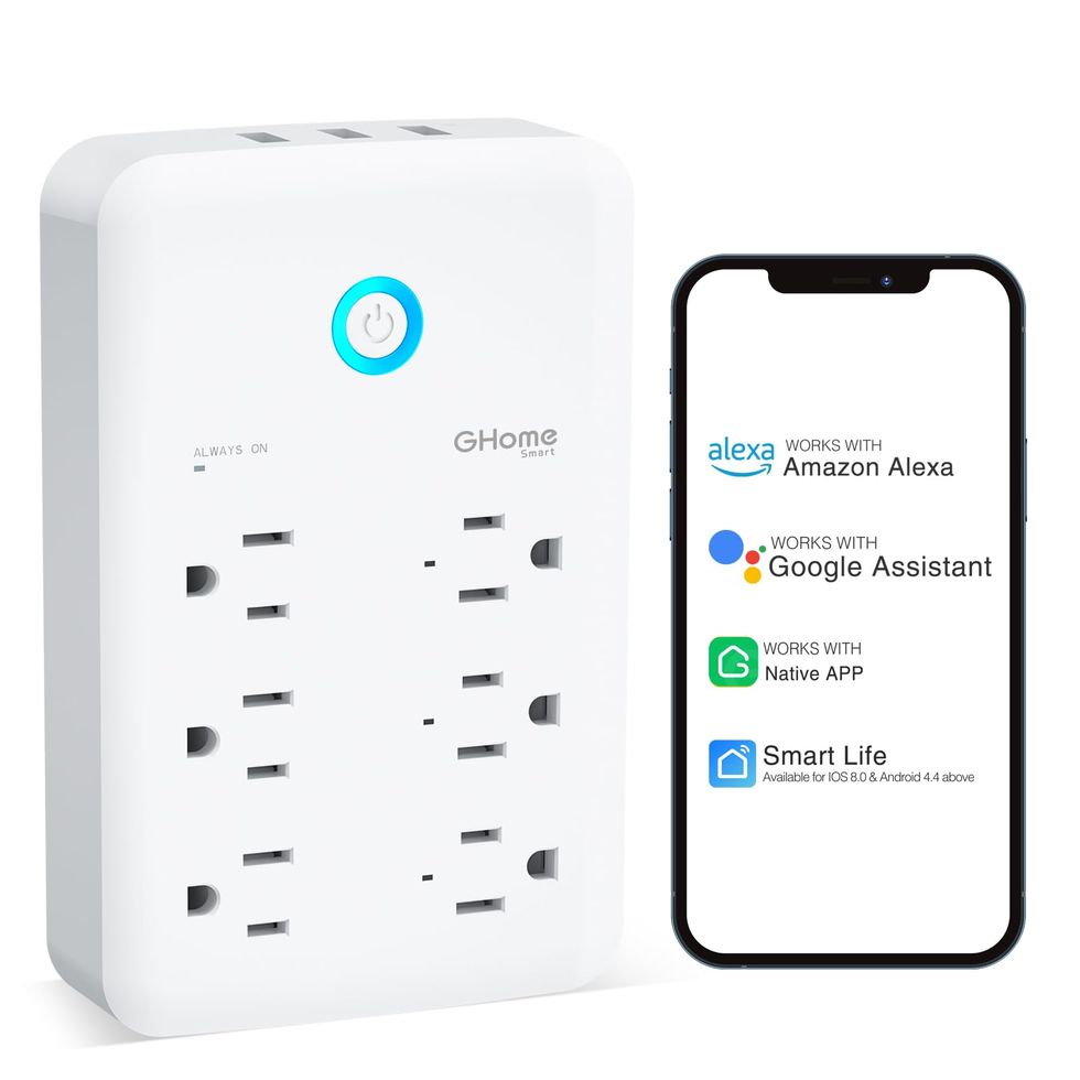 GHome Smart Plug Power Strip, WiFi Surge Protector Work with Alexa Google  Home, Smart Outlets with 3 USB 3 Charging Port, Multi-Plug Extender for  Home