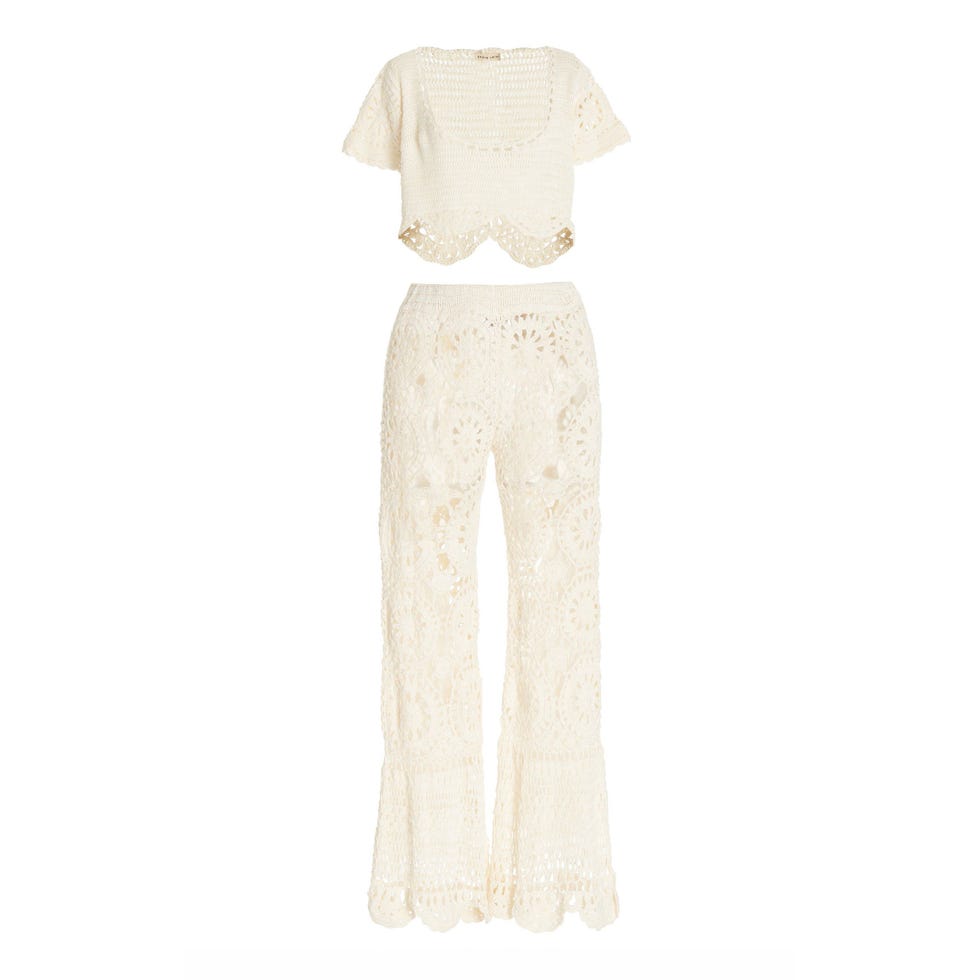 Bunga Crocheted Cotton Pants and Top Set Bunga Crocheted Cotton Pants and Top Set