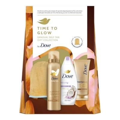 Time To Glow Gradual SelfTan 3pcs Gift Collection for Her w/ ApplicatorMitt