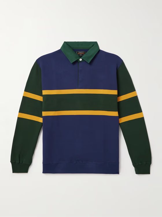 Striped Cotton-Jersey Rugby Shirt