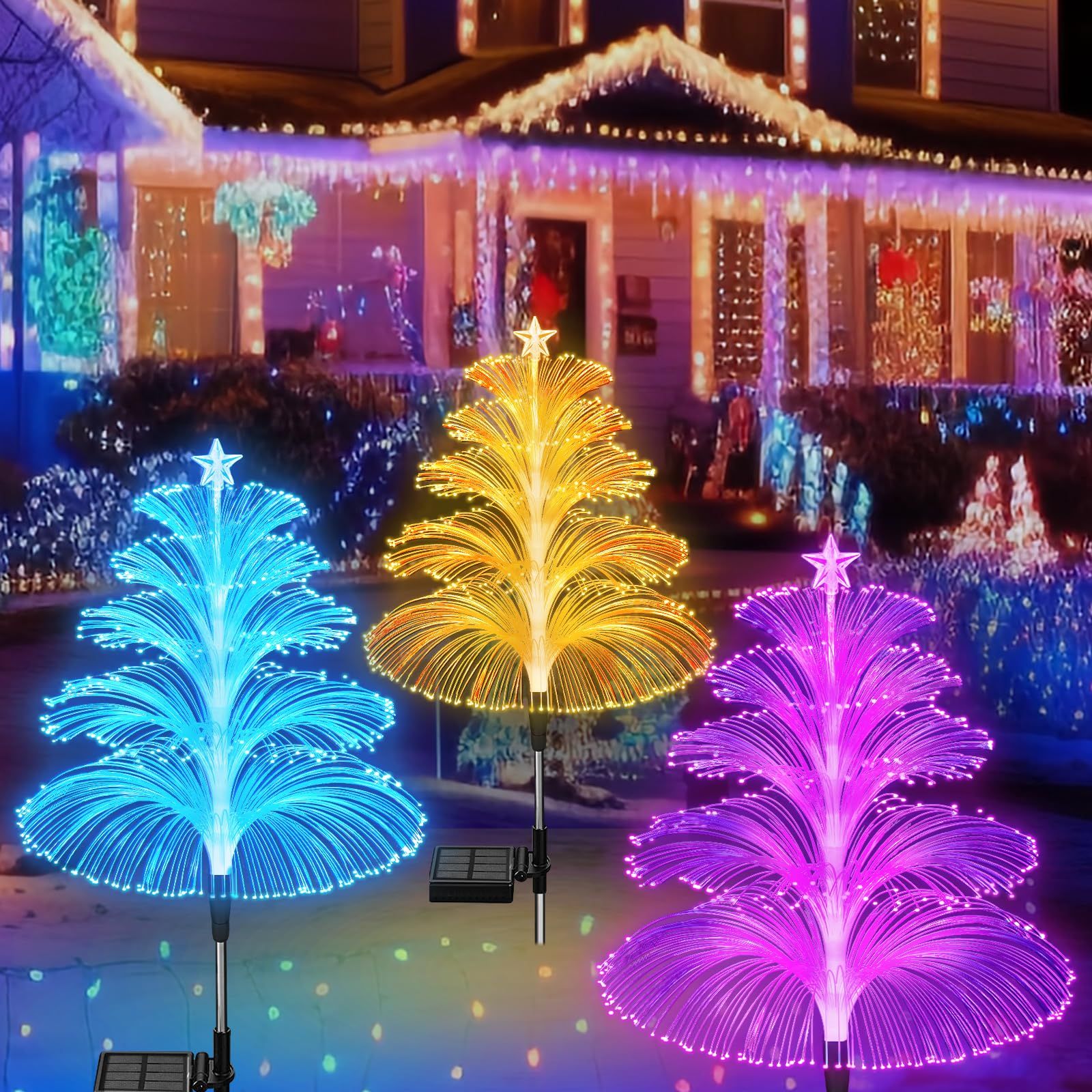 Outdoor solar deals christmas ornaments