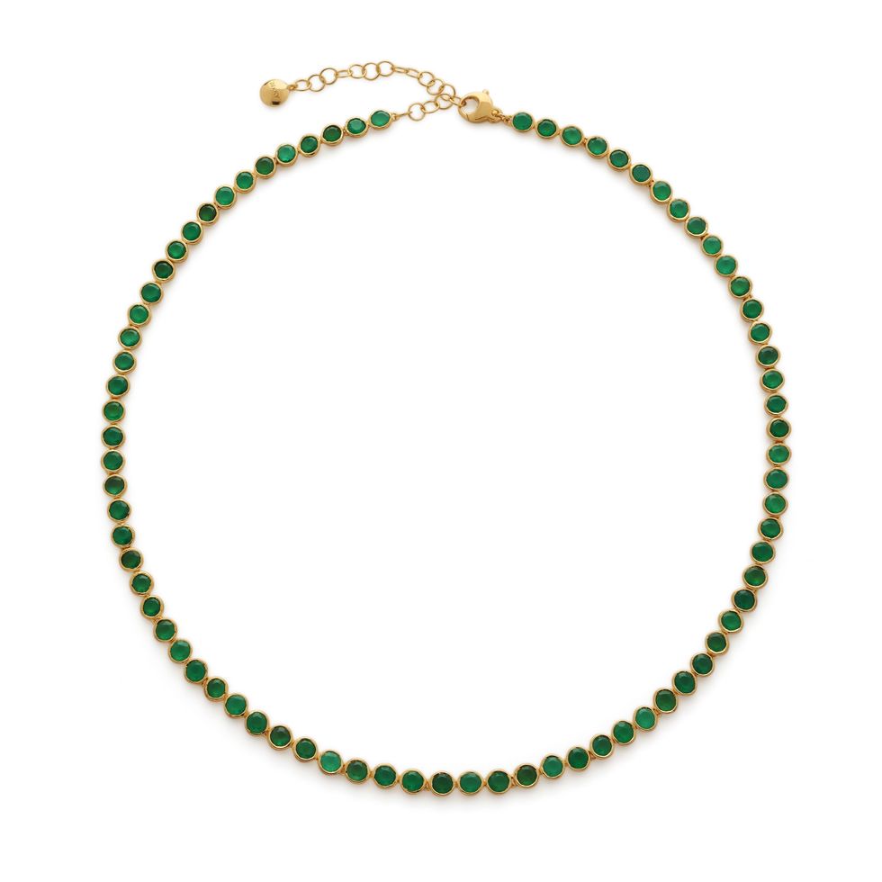 x Kate Young Gemstone Tennis Necklace 