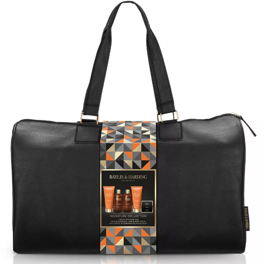 Black Pepper & Ginseng Men's Luxury Travel Bag Gift Set