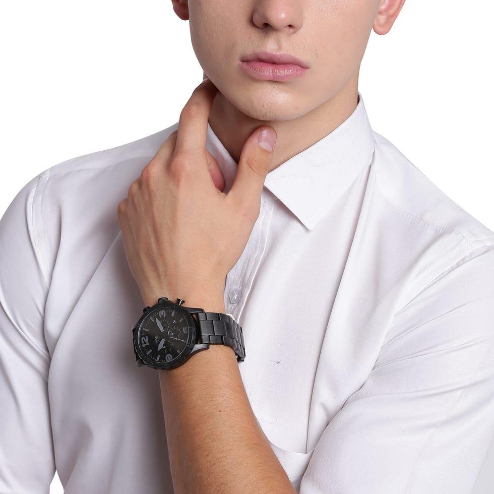 Men's Nate Quartz Stainless Steel Chronograph Watch