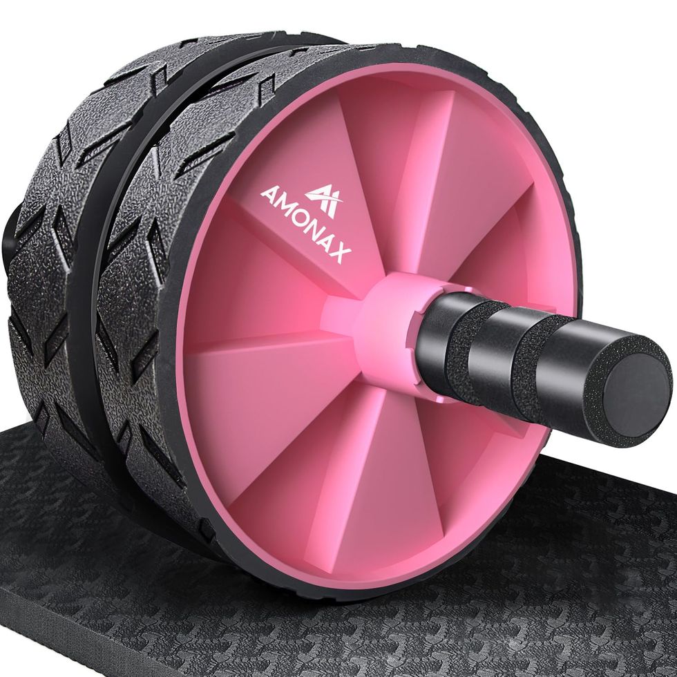 Ab Wheel Roller with Large Knee Mat