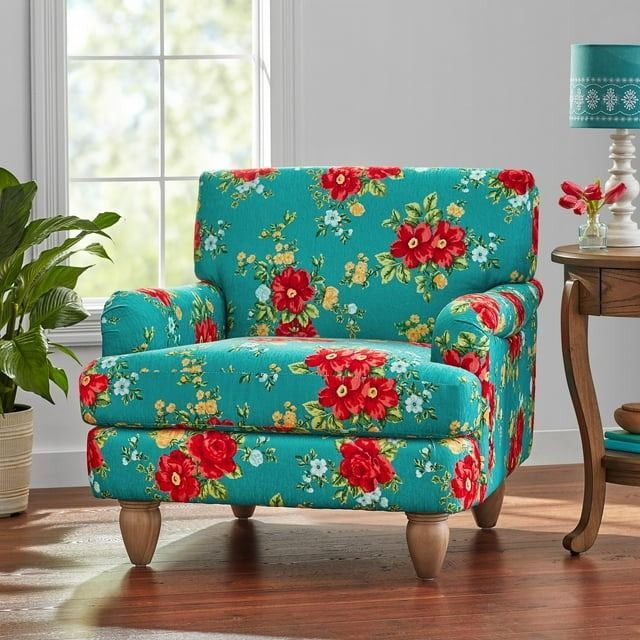 The Pioneer Woman Vintage Floral Low Back Fabric Accent Chair