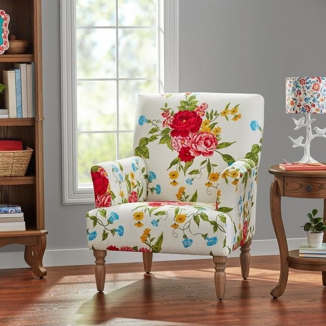 The Pioneer Woman Sweet Rose Rolled Arm Accent Chair