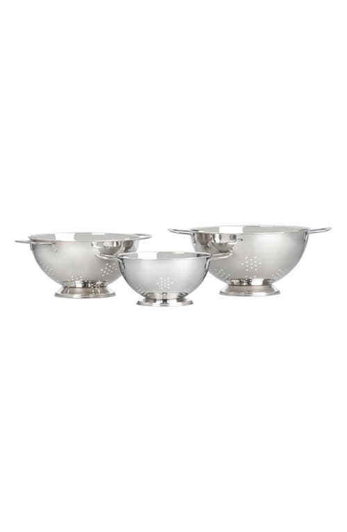 Stackable Stainless Steel Colander Set