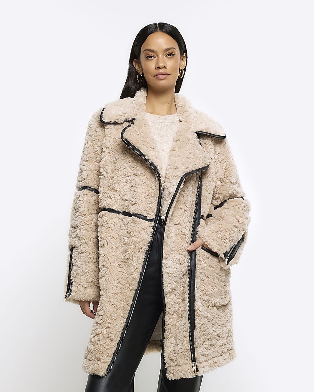 Teddy bear 2024 coat river island