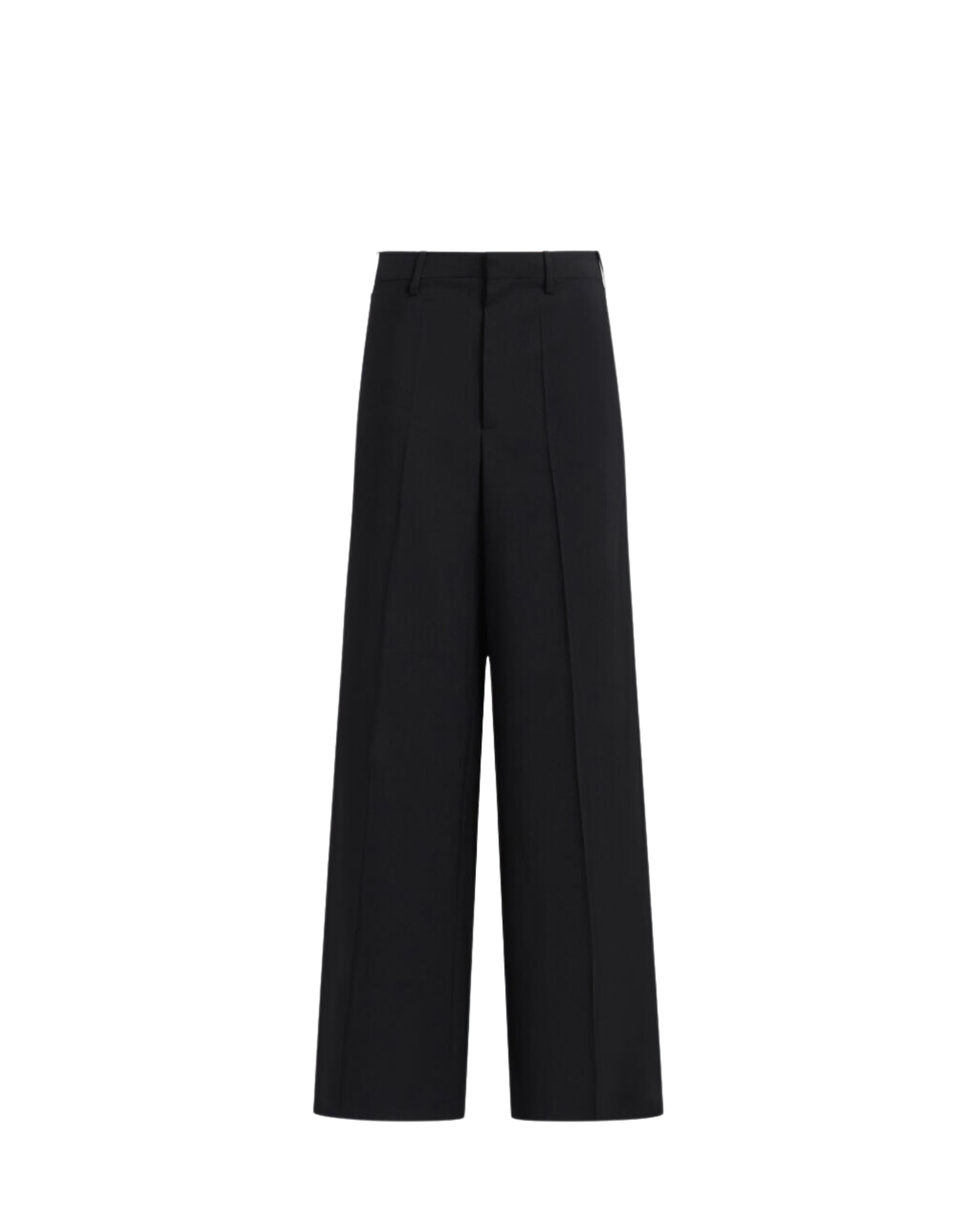 Tropical Wool Palazzo Trousers