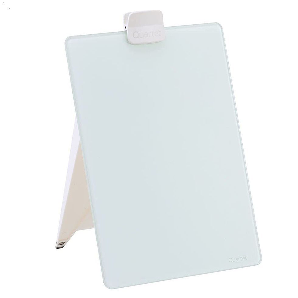 Glass Whiteboard Desktop Easel