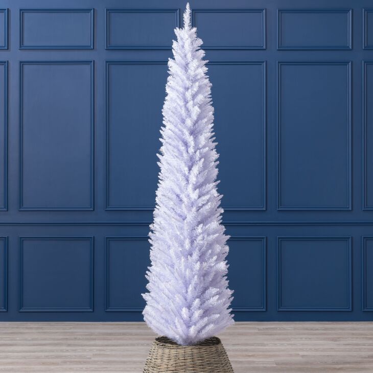 Christow Home 7ft White Pencil Christmas Tree