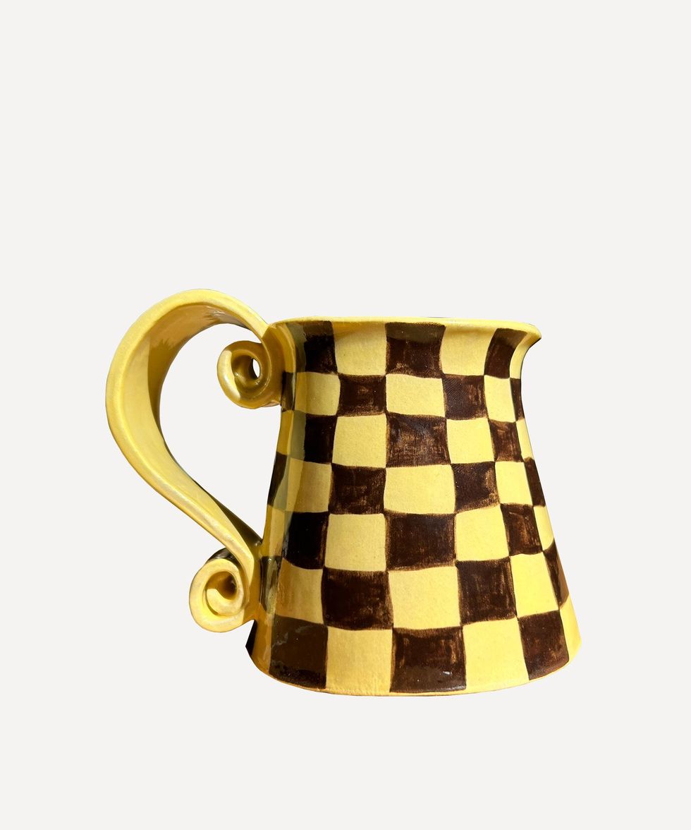 Vanilla & Chocolate Checkered Mug