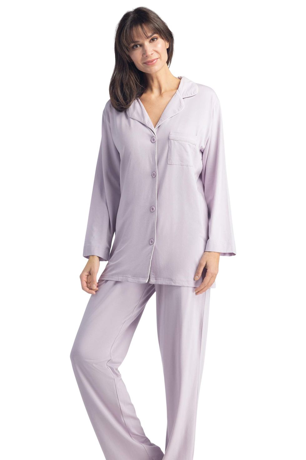 Plain 3 Piece Pajama Set Women Cute Pajamas Women Sleepwear