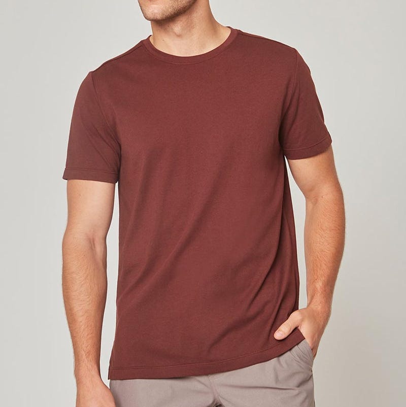 Achieve Short Sleeve Shirt with Side Slit