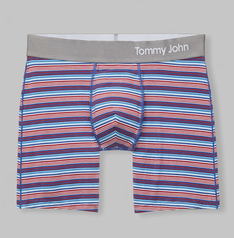 Tommy John Men's XL Cool Cotton 6 Boxer Briefs US Flag Underwear