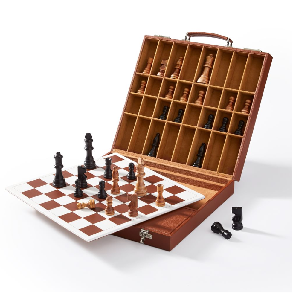 Leather Chess Game Set